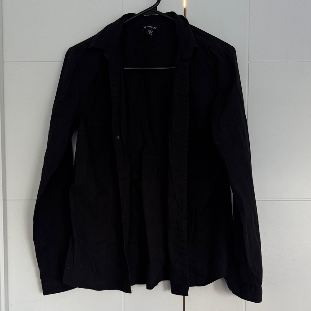 Le Chateau Elegant Black Shirt